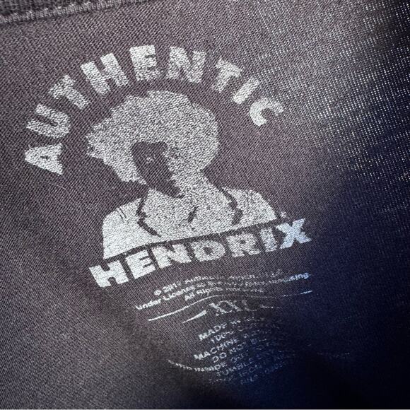 Jimi Hendrix T Shirt Black Graphic Short Sleeve Tee Authentic Men's Size XXL - Picture 7 of 8